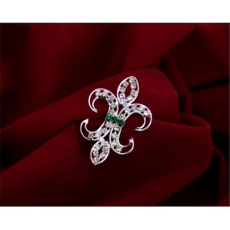 Sunnywood Sunnywood 3240 2" Rhinestone Pin - Fleur De Lis 3240